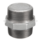 Niple Duplo Preto Sem Oleo Classe Pressao 300Lbs Npt 1"