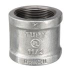 Luva Aco Carbono Zincado Roscada 1" Npt 300Lbs