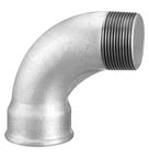 Curva MetãLica Macho/Femea 90Graus Ferro Fundido Maleavel Zincado Roscada Bsp 2"