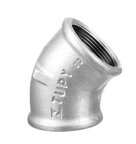 Cotovelo Metalico (Joelho) Femea 45Gr Ferro Fundido Maleavel Preto Sem Oleo Rosca Bsp 1/2"