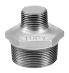 Niple Duplo Reducao Preto Sem Oleo 150Lbs Roscada 1/2X3/8"
