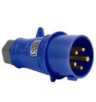 Plugue Macho 2P+T 200/250 V 16A Azul S3076 Steck