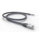 EXTENSAO SOLIDA (CABO REDE COMUNICAÃ‡ÃƒO) F/UTP C/CAPA BLINDADA CINZA RJ45 6A 10M T568B