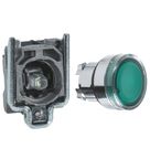 Botão luminoso ø22mm metálico, retorno por mola, verde, na, 24vca/cc  xb4bw33b1