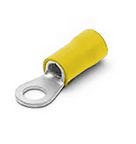 Terminal Anel Isolado PVC 25 mm² M8 Amarelo A-1019-8 AXT Industrial