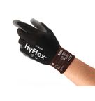 LUVA MULTITATO NYLON  CINZA/PRETA POLIURETANO       TAMANHO 8/M  HYFLEX LITE