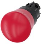 Cabeçote para Botão de Comando Redondo SIRIUS ACT 3SU1 Plástico 22mm Vermelho 3SU10001HB200AA0 Siemens