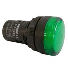 Sinaleiro Max Boton Verde Redondo Plástico 22mm LED 24VCA/CC SLDS242 Steck