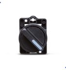 Chave Seletora Max Botton Plástico 22mm Preto Manopla Curta 60° 2 Posições Fixas Não Iluminado SLMB8D0 Steck
