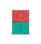Botão Duplo Saliente Linha Max Botton 22mm SLMDN Steck