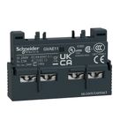 Bloco de Contato Auxiliar Disjuntor TeSys GV 1NA+1NF 2A/240V CA e 1A/60V CC Frontal GVAE11 Schneider