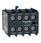 Bloco de Contato Auxiliar Contator de Potência Frontal TeSys K 2NA+2NF LA1KN22 Schneider
