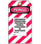 Cartão de Perigo Equipamento Travado 8,3 x 14,3 cm CT8001 Brady