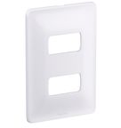 Placa Zeffia 2 Postos Separados 4x2 Branco 680182 Pial Legrand