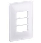 Placa Zeffia 3 Postos Separados 4x2 Branco 680183 Pial Legrand