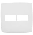 Placa Pial Plus 2 Postos 4x4 Branco 618511BC Pial Legrand