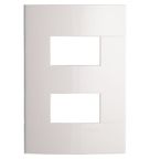 Placa Decor 2 Postos 4x2 Branco PRM044221 DECOR Schneider