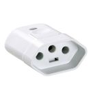 Plugue Fême A 2P+T 20 A 250 V Branco 57402055 Tramontina