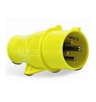 Plugue Macho 2P+T 100/130 V 16A Amarelo S3074 Steck