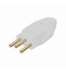 Plugue 2P+T 10 A Cinza 180° 10306-3 B.Lux