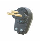 Plugue 2P+T 20 A Preto 90° 10000-5 B.Lux