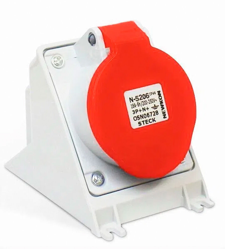 NESTO　32520 Tomada Fixa de Sobrepor 3P+N+T 6H 32A 380/440V IP44 N5206 Steck