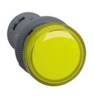 Sinaleiro Easy Harmony XA2 Amarelo Redondo Plástico 22mm LED 24VCA/CC XA2EVB8LC Schneider