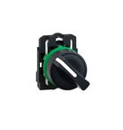 Chave Seletora Harmony XB5 Plástico 22mm Preto Manopla Curta 90° 2 Posições Fixas Não Iluminado XB5AD21 Schneider