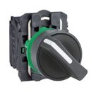 Chave Seletora Harmony XB5 Plástico 22mm Preto Manopla Curta 90° 2 Posições Fixas Não Iluminado XB5AD23 Schneider