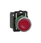 Botão Redondo Linha Harmony XB5 Vermelho 22mm 1NA+1NF XB5AW34B5 Schneider