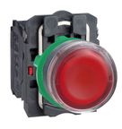 Botão Redondo Linha Harmony XB5 Vermelho 22mm 1NA+1NF XB5AW3465 Schneider