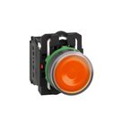 Botão Redondo Linha Harmony XB5 Laranja 22mm 1NA+1NF XB5AW35B5 Schneider