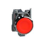 Botão Redondo Linha Harmony XB4 Vermelho 22mm 1NF XB4BA42 Schneider