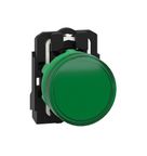 Sinaleiro Harmony XB5 Verde Redondo Plástico 22mm LED 230VCA XB5AVM3 Schneider