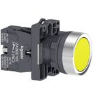 Botão Redondo Linha Easy Harmony XA2 Amarelo 22mm 1NA XA2EA51 Schneider