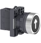 Botão Redondo Linha Easy Harmony XA2 Preto 22mm 1NA XA2EA3351 Schneider