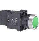 Botão Redondo Linha Easy Harmony XA2 Verde 22mm 1NA XA2EW33M1 Schneider