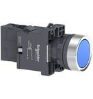 Botão Redondo Linha Easy Harmony XA2 Azul 22mm 1NA XA2EW36M1 Schneider