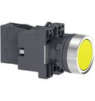 Botão Redondo Linha Easy Harmony XA2 Amarelo 22mm 1NA XA2EW35B1 Schneider