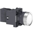 Botão Redondo Linha Easy Harmony XA2 Branco 22mm 1NA XA2EW31B1 Schneider