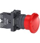 Botão Cogumelo 40mm Linha Easy Harmony XA2 Vermelho 22mm 1NF XA2ES542 Schneider