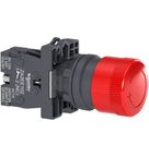 Botão Cogumelo 30mm Linha Easy Harmony XA2 Vermelho 22mm 1NF XA2ES442 Schneider