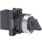 Chave Seletora Easy Harmony XA2 Plástico 22mm Preto Manopla Curta 90° 2 Posições Fixas Não Iluminado XA2ED21 Schneider