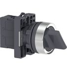 Chave Seletora Easy Harmony XA2 Plástico 22mm Preto Manopla Curta 90° 2 Posições Retorno por mola Não Iluminado XA2ED41 Schneider