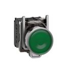 Botão Redondo Linha Harmony XB4 Verde 22mm 1NA+1NF XB4BW33B5 Schneider