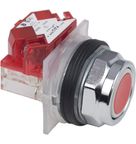 Botão Redondo Linha Harmony 9001K Vermelho 30mm 1NF 9001KR1RH6 Schneider