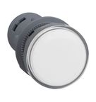 Sinaleiro Easy Harmony XA2 Branco Redondo Plástico 22mm LED 24VCA/CC XA2EVB1LC Schneider