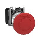 Botão Cogumelo/Emergência 40mm Linha Harmony XB4 Vermelho 22mm 2NF XB4BS8444 Schneider