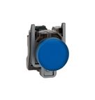 Sinaleiro Harmony XB4 Azul Redondo Metálico 22mm LED 24VCA/CC XB4BVB6 Schneider
