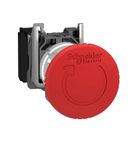 Botão Cogumelo/Emergência 40mm Linha Harmony XB4 Vermelho 22mm 1NF XB4BS8442 Schneider